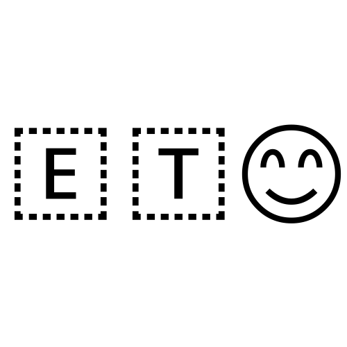 🇪🇹😊 Emoji Domain black and white Symbola rendering